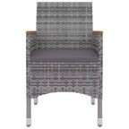 vidaXL Set da pranzo da giardino Tavolo in PE rattan Media Resistente