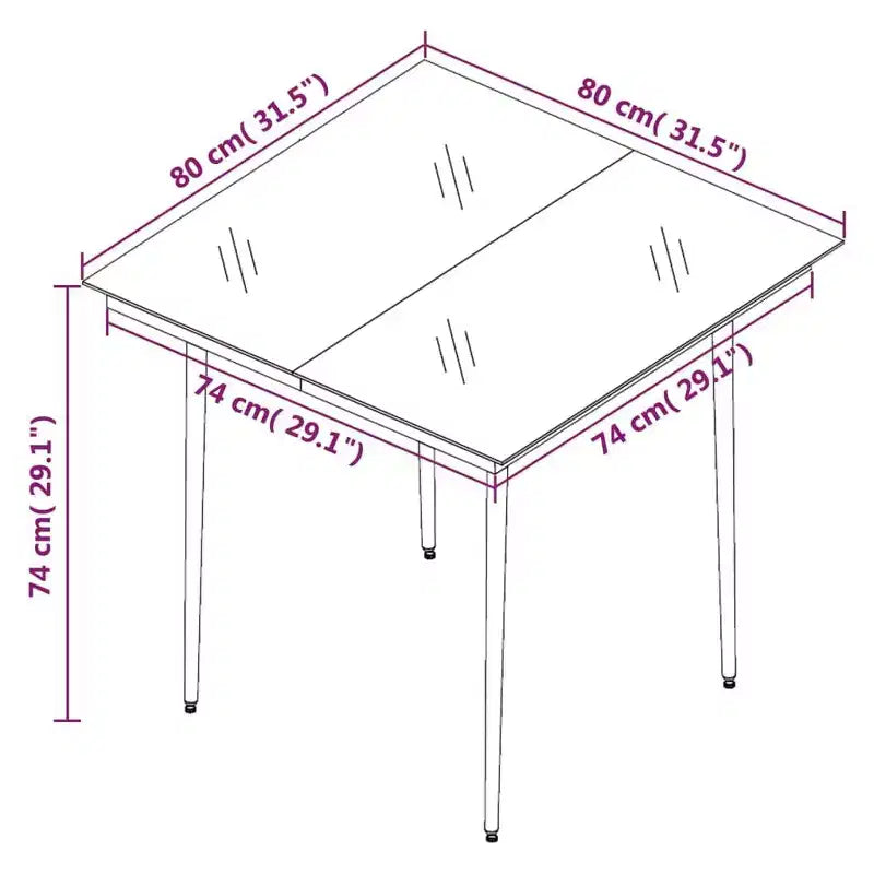 vidaXL Set da pranzo da giardino Tavolo in PE rattan Media Resistente