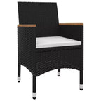 vidaXL Set da pranzo da giardino Tavolo in PE rattan Media Resistente
