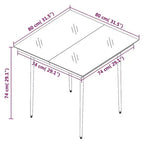 vidaXL Set da pranzo da giardino Tavolo in PE rattan Media Resistente