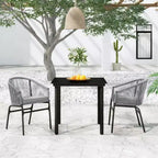 vidaXL Ensemble de salle à manger d'extérieur pour patio, table et chaises de jardin