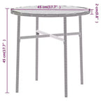 vidaXL Set da pranzo da giardino