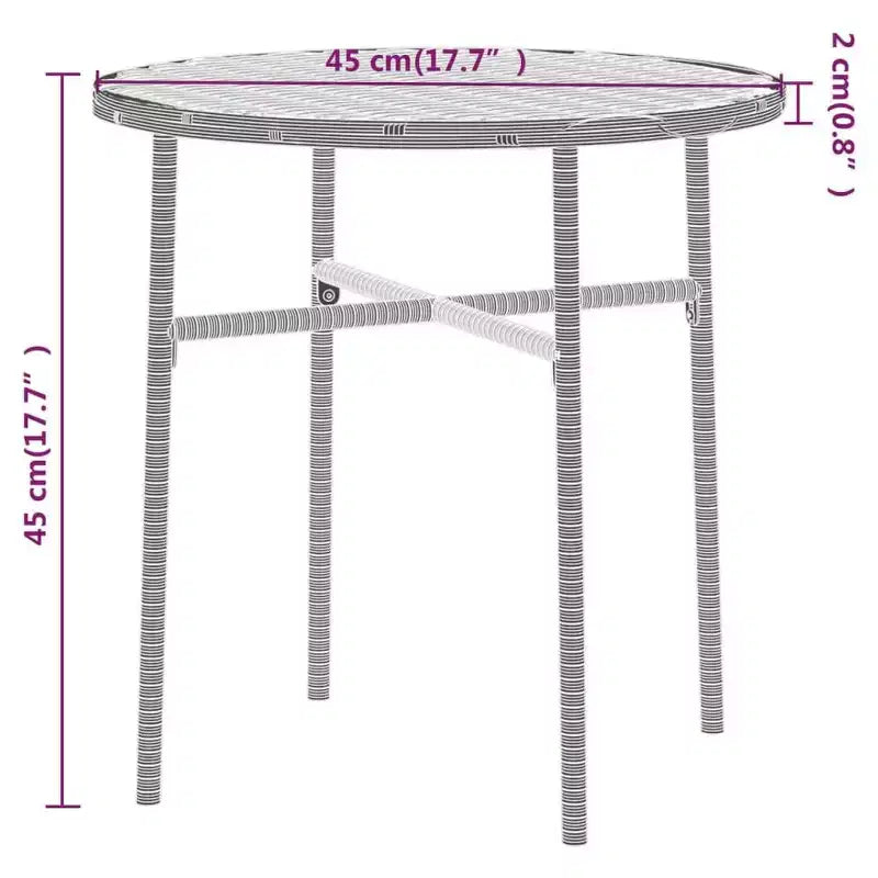 vidaXL Set da pranzo da giardino