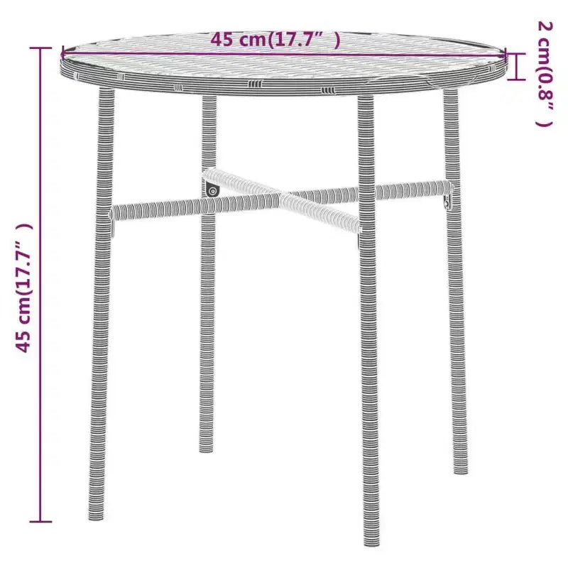 vidaXL Set da pranzo da giardino