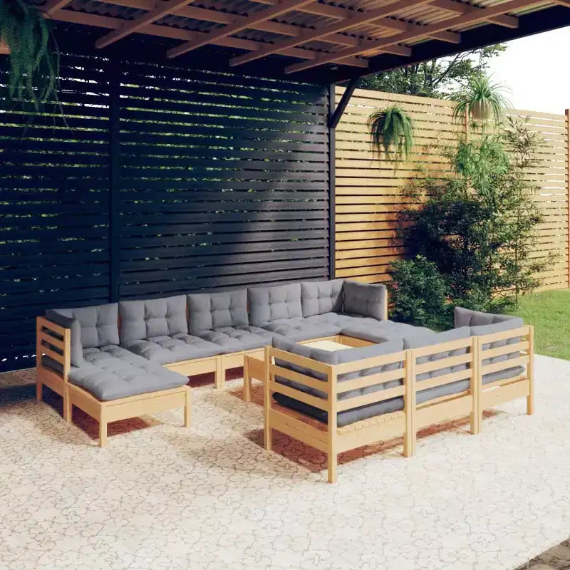 vidaXL Salotto da Giardino per Esterni con Cuscini in Diversi Colori