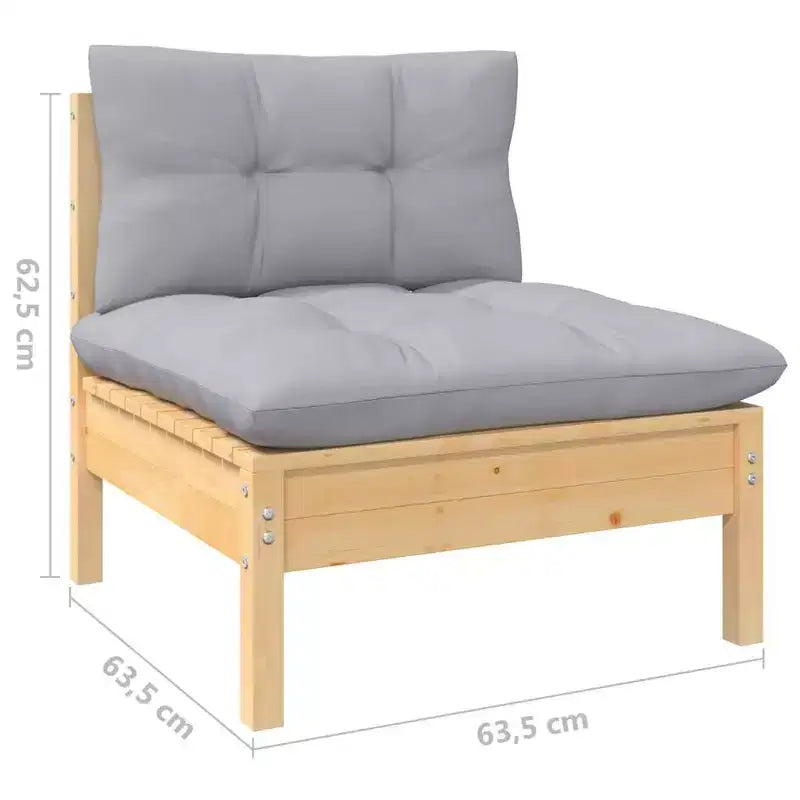 Set salotto da giardino vidaXL con cuscini, vari colori