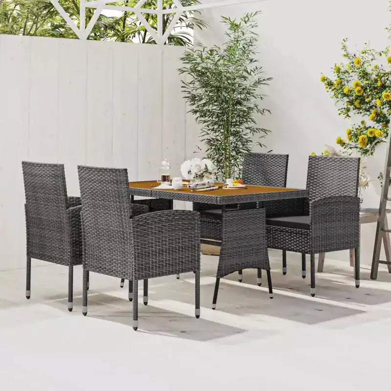 vidaXL Divano da Esterno Divano Sezionale Divano a Due Posti con Cuscini in Poly Rattan
