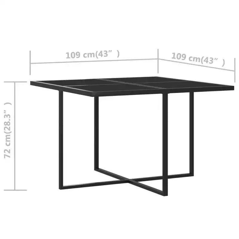 Set da pranzo da patio vidaXL, tavolo e sedie da esterno, set di mobili in polyrattan
