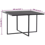 Set da pranzo da patio vidaXL, tavolo e sedie da esterno, set di mobili in polyrattan