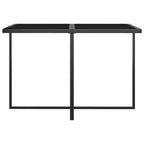 Set da pranzo da patio vidaXL, tavolo e sedie da esterno, set di mobili in polyrattan