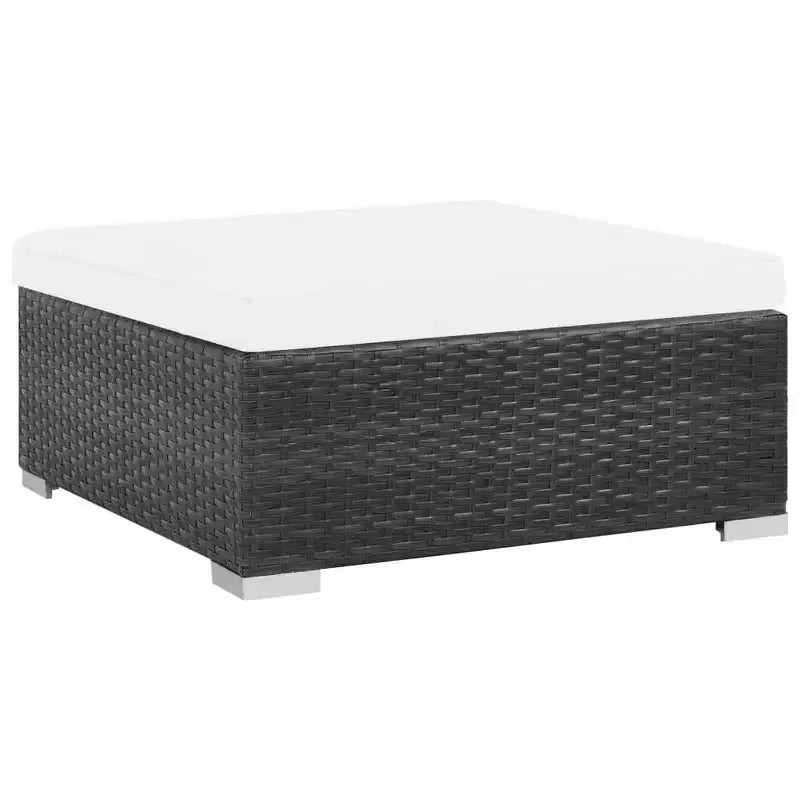 vidaXL Salotto da Giardino Set Divano con Tavolino in Polyrattan