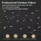 HOMLUX Ensemble de conversation d'extérieur 2 pièces en osier résistant aux intempéries pour patio, terrasse, balcon, jardin