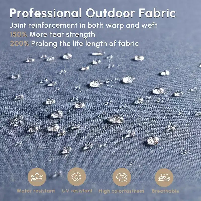 HOMLUX Ensemble de conversation d'extérieur 2 pièces en osier résistant aux intempéries pour patio, terrasse, balcon, jardin