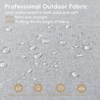 HOMLUX Ensemble de conversation d'extérieur 2 pièces en osier résistant aux intempéries pour patio, terrasse, balcon, jardin