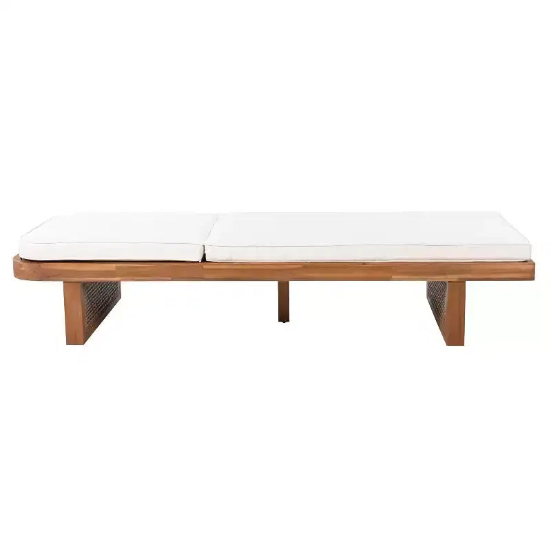 Christopher Knight Home Yasmine, set da salotto da patio in 2 pezzi con struttura in legno di acacia, rattan e cuscino, e tavolino in calcestruzzo leggero