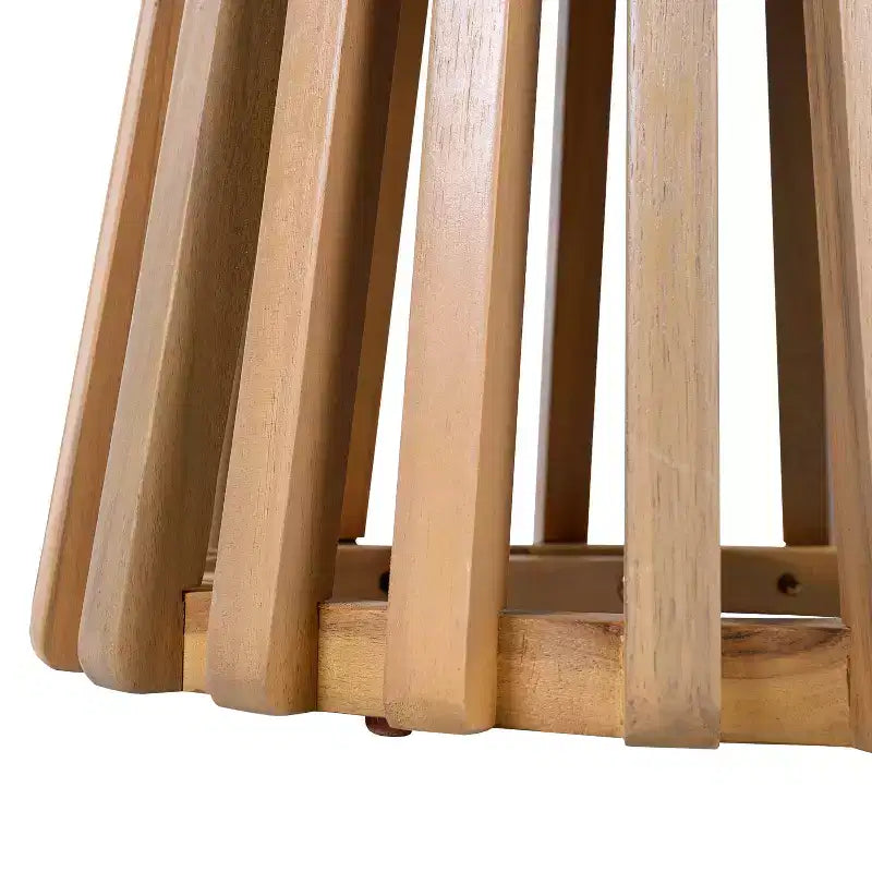 Set da conversazione per patio in 3 pezzi in legno di acacia, mobili da esterno, 2 poltrone con tavolino per giardino/patio/terrazza - ModernLuxe