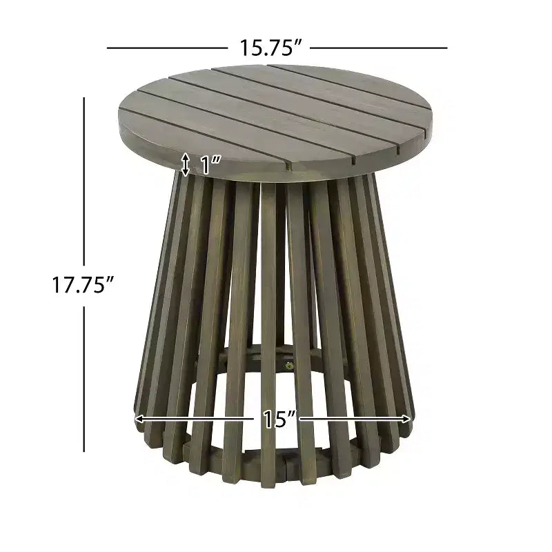 Set da conversazione per patio in 3 pezzi in legno di acacia, mobili da esterno, 2 poltrone con tavolino per giardino/patio/terrazza - ModernLuxe