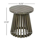 Set da conversazione per patio in 3 pezzi in legno di acacia, mobili da esterno, 2 poltrone con tavolino per giardino/patio/terrazza - ModernLuxe