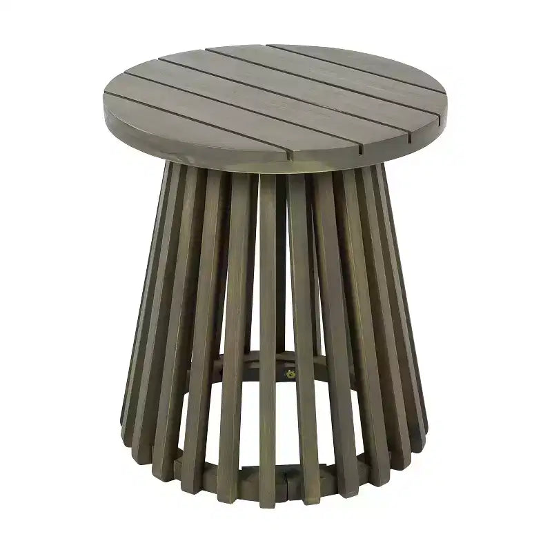 Set da conversazione per patio in 3 pezzi in legno di acacia, mobili da esterno, 2 poltrone con tavolino per giardino/patio/terrazza - ModernLuxe