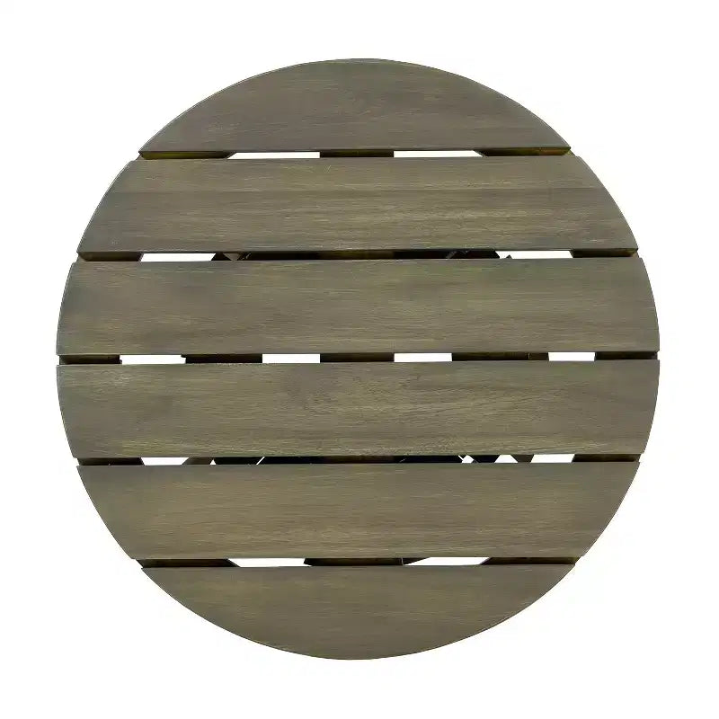 Set da conversazione per patio in 3 pezzi in legno di acacia, mobili da esterno, 2 poltrone con tavolino per giardino/patio/terrazza - ModernLuxe