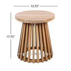 Set da conversazione per patio in 3 pezzi in legno di acacia, mobili da esterno, 2 poltrone con tavolino per giardino/patio/terrazza - ModernLuxe