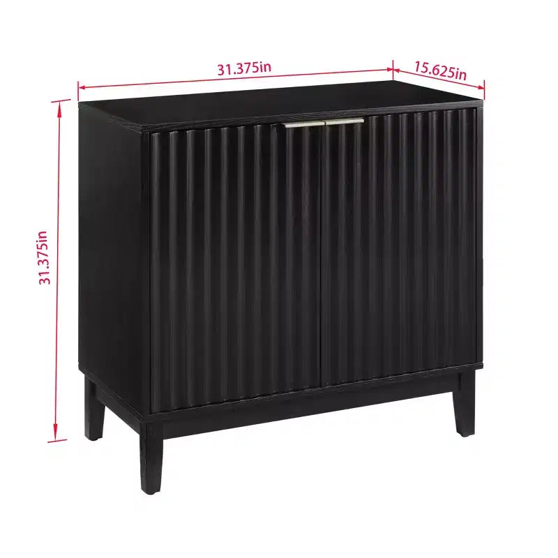 Madia Credenza a 31 Ante, Mobile Bar Caffè in Legno con Ripiano Regolabile, Armadietto a Pavimento per Cucina