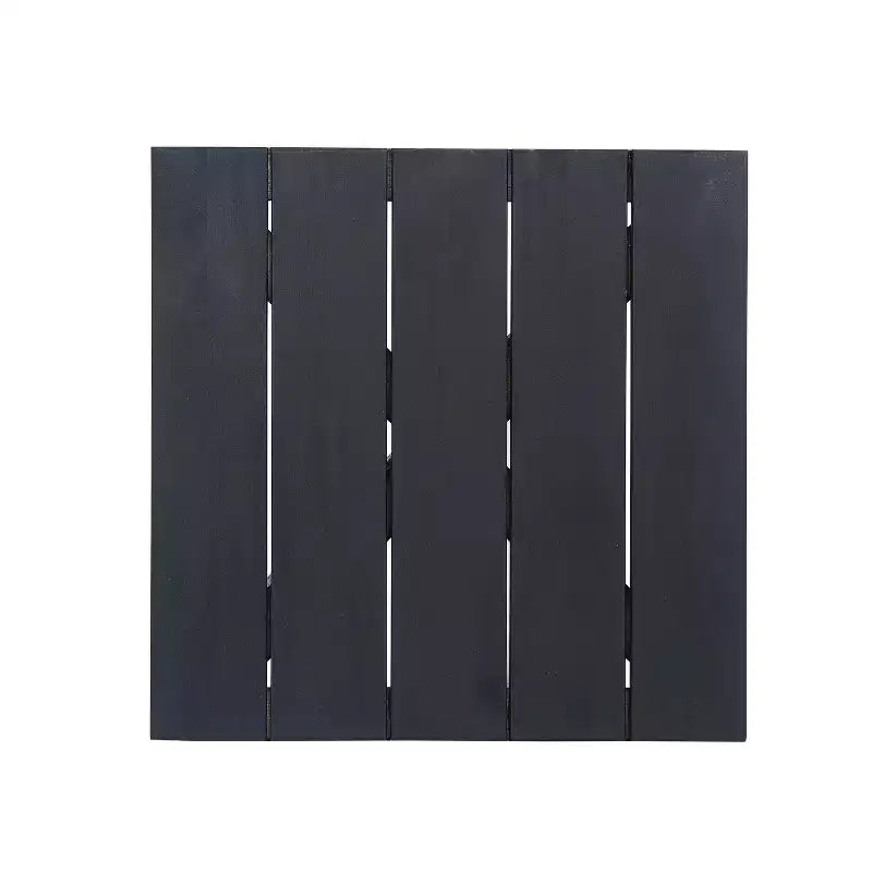Christopher Knight Home Dee Lettino Prendisole Moderno da Esterno in Legno di Acacia con Tavolino a Doghe Incorporato