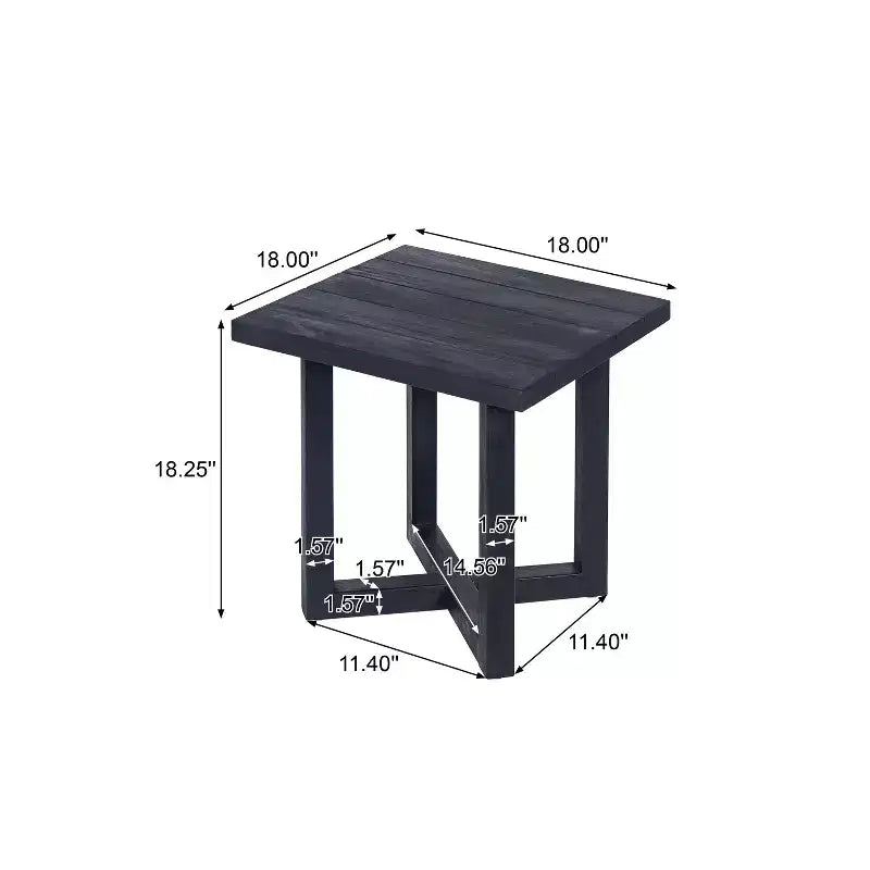 Christopher Knight Home Dee Lettino Prendisole Moderno da Esterno in Legno di Acacia con Tavolino a Doghe Incorporato