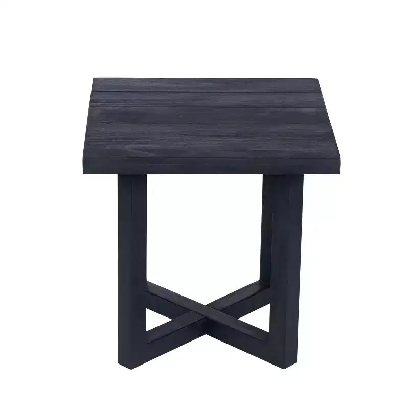 Christopher Knight Home Dee Lettino Prendisole Moderno da Esterno in Legno di Acacia con Tavolino a Doghe Incorporato