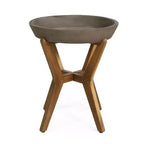 Christopher Knight Home Sunita Set da Pranzo da Esterno 3 Pezzi Stile Casale con Tavolo in Legno di Acacia e Sedie a Dondolo in Ferro