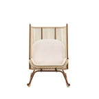 Christopher Knight Home Sunita Set da Pranzo da Esterno 3 Pezzi Stile Casale con Tavolo in Legno di Acacia e Sedie a Dondolo in Ferro