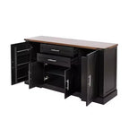 Mobile credenza da fattoria Zeus & Ruta 63 con anta scorrevole a granaio, 2 cassetti, ripiani regolabili, mobile bar/buffet per cucina, ingresso, sala da pranzo