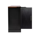 Mobile credenza da fattoria Zeus & Ruta 63 con anta scorrevole a granaio, 2 cassetti, ripiani regolabili, mobile bar/buffet per cucina, ingresso, sala da pranzo