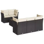 vidaXL Modular Outdoor Sofa Set with Cushions - Various Colors