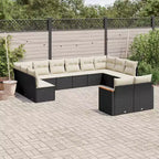 vidaXL Set Divani da Giardino in Polyrattan, Divano da Giardino Modulare Grande