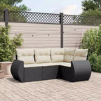 Set Divano da Giardino Modulare vidaXL con Cuscini e Vano Portaoggetti