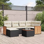 vidaXL Canapé modulable de jardin avec coussins - Plusieurs coloris