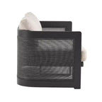 Christopher Knight Home Kirti Set Salotto Moderno da 3 Pezzi per Esterni in Alluminio con Cuscini (Tavolo Non Incluso)