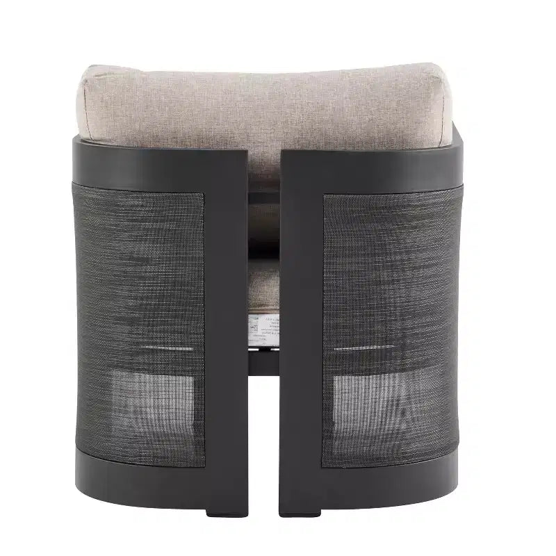 Christopher Knight Home Kirti Set Salotto Moderno da 3 Pezzi per Esterni in Alluminio con Cuscini (Tavolo Non Incluso)