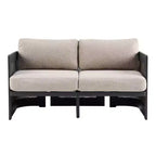 Christopher Knight Home Lalit Ensemble de conversation moderne 4 pièces en aluminium pour patio avec coussins (table non incluse)