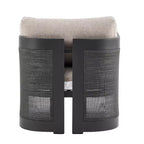 Christopher Knight Home Lalit Ensemble de conversation moderne 4 pièces en aluminium pour patio avec coussins (table non incluse)