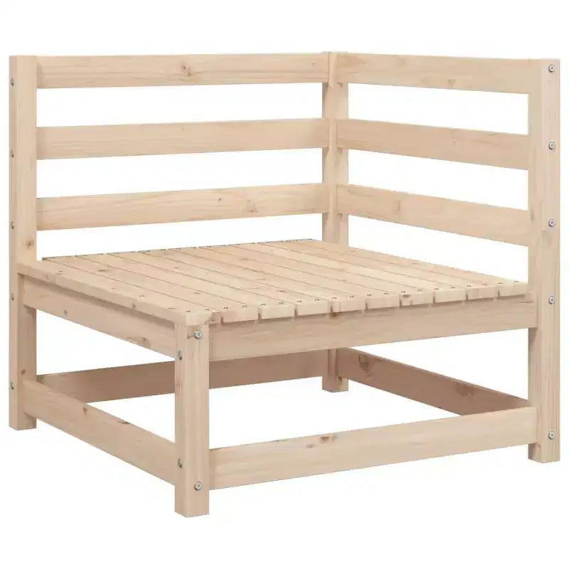 vidaXL Set Divano Modulare da Giardino con Cuscini e Legno Massello