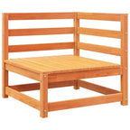 vidaXL Set Divano Modulare da Giardino con Cuscini e Legno Massello