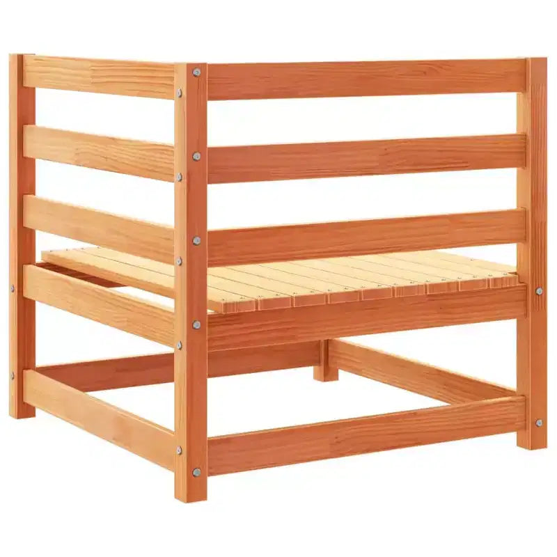 vidaXL Set Divano Modulare da Giardino con Cuscini e Legno Massello