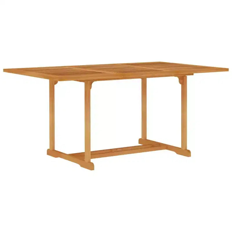 vidaXL Set pranzo da giardino in teak naturale, legno massello di teak, medio pieghevole