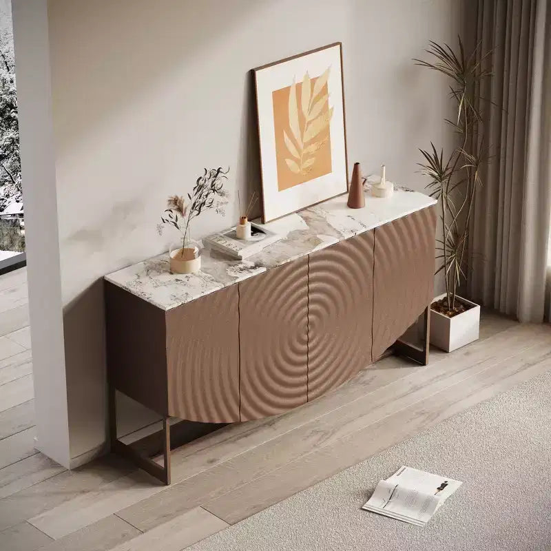GDFStudio Thekla Credenza/Madia con Struttura a Onda Moderna