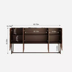 GDFStudio Thekla Credenza/Madia con Struttura a Onda Moderna