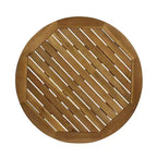 Set Salotto da Giardino Loic Farmhouse Christopher Knight Home in Ferro con Design in Rattan PE e Tavolino da Bistrò a Doghe in Acacia