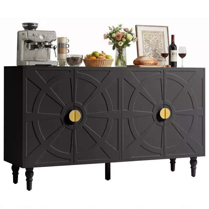 Bahut buffet vintage 140 cm avec rangement