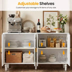 Bahut buffet vintage 140 cm avec rangement